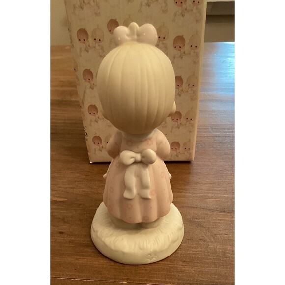 1987 Precious Moments, Mommy I Love You, 112143 Figurine Girl Child - Picture 4 of 9